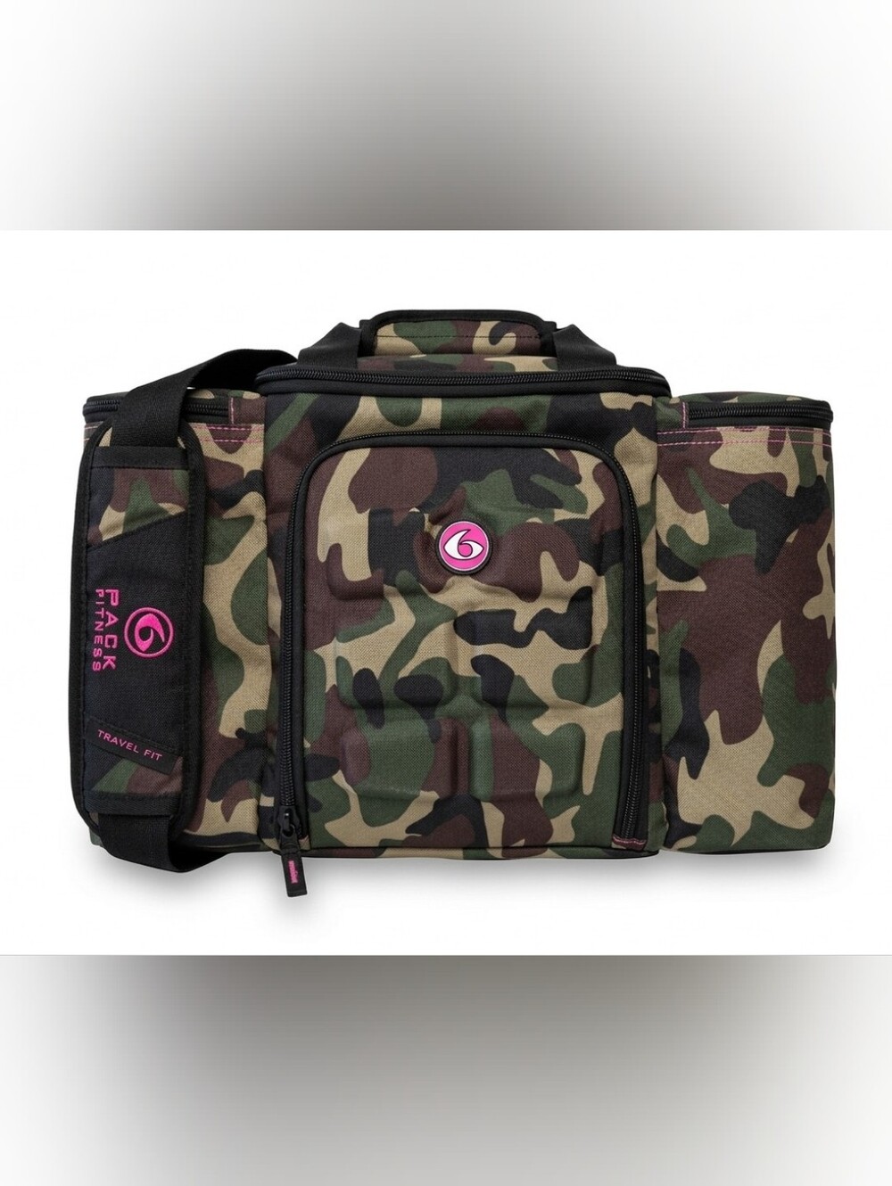 RARE 6 Pack Fitness x Flag Nor Fail DLB Camo Meal Prep Bag